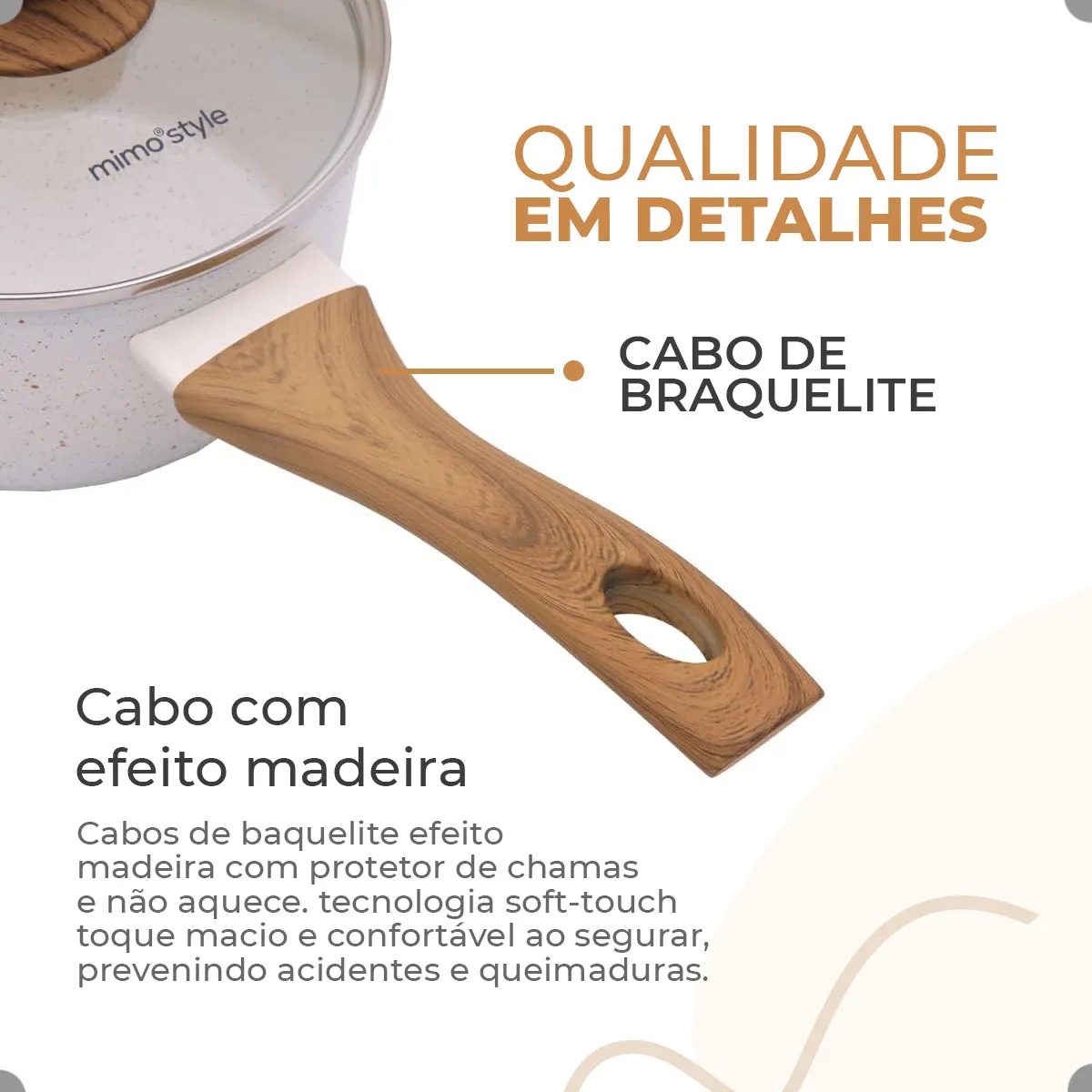 Jogo De Panelas Antiaderente Cerâmica Mimo/Colinox Style 10 Peças — imagem 5